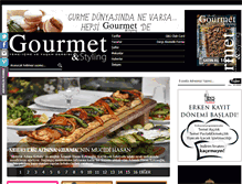 Tablet Screenshot of gourmetandstyling.com